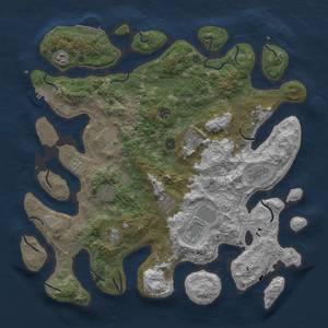 Thumbnail Rust Map: Procedural Map, Size: 4500, Seed: 712372, 18 Monuments