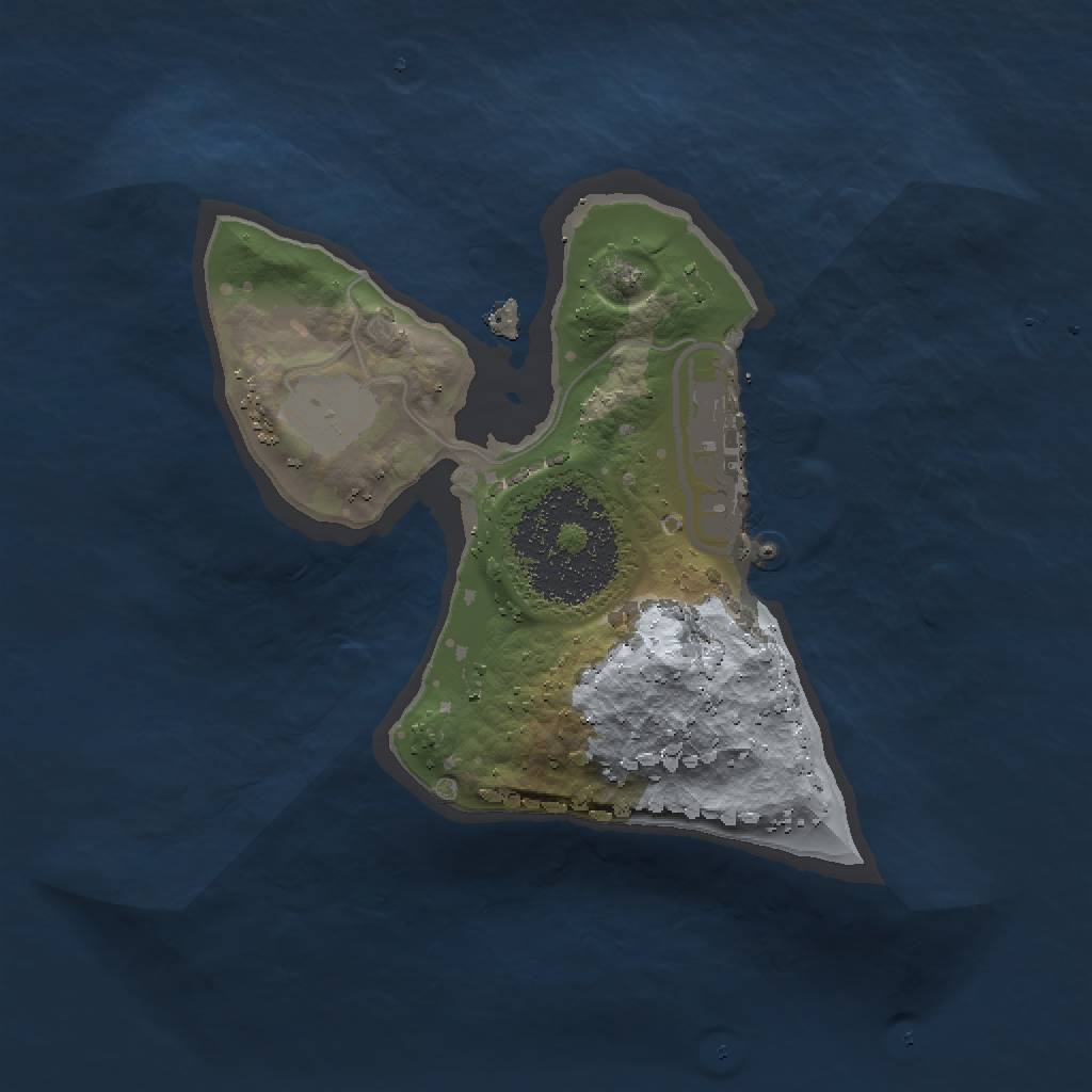 Rust Map: Procedural Map, Size: 1500, Seed: 712372, 4 Monuments