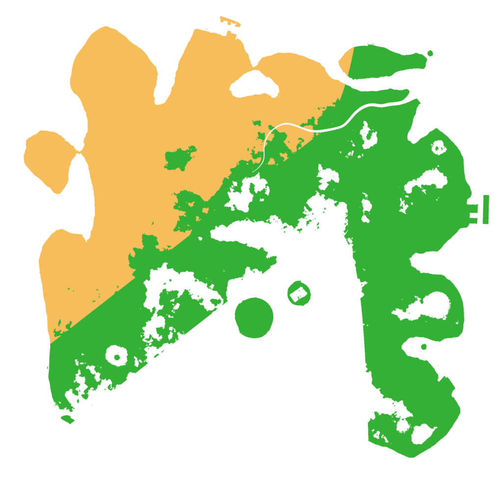 Biome Rust Map: Procedural Map, Size: 3500, Seed: 1753249901