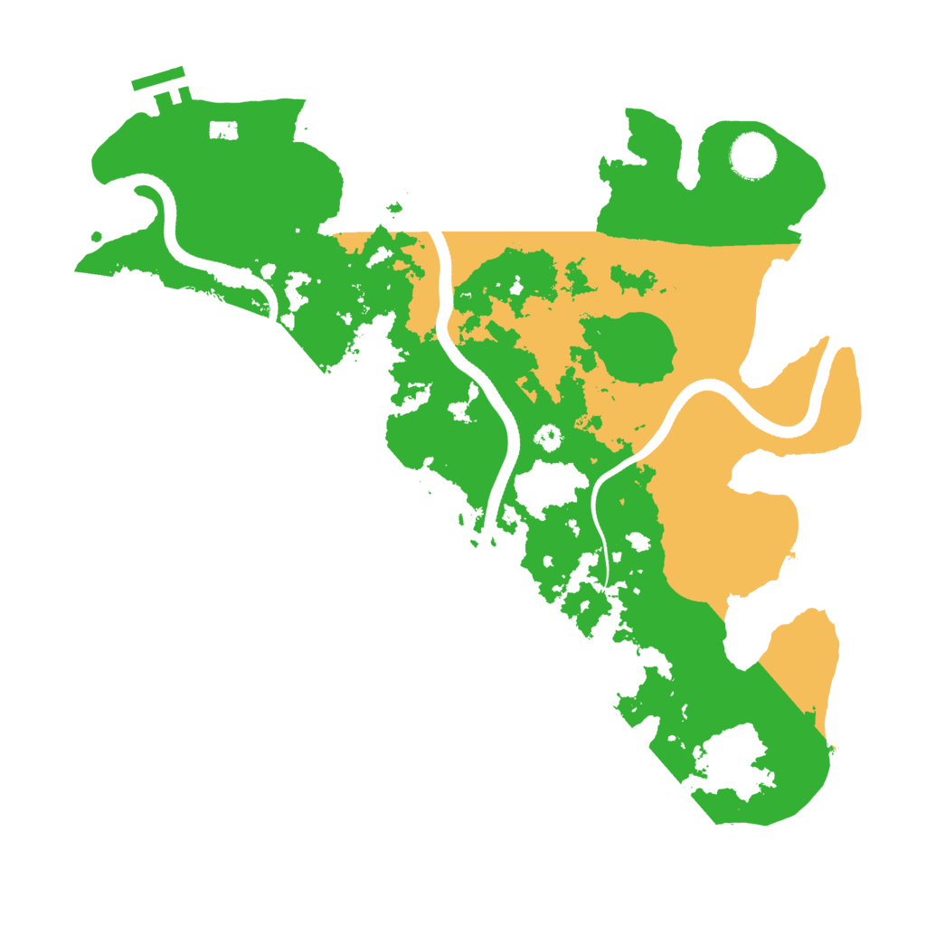 Biome Rust Map: Procedural Map, Size: 3500, Seed: 189
