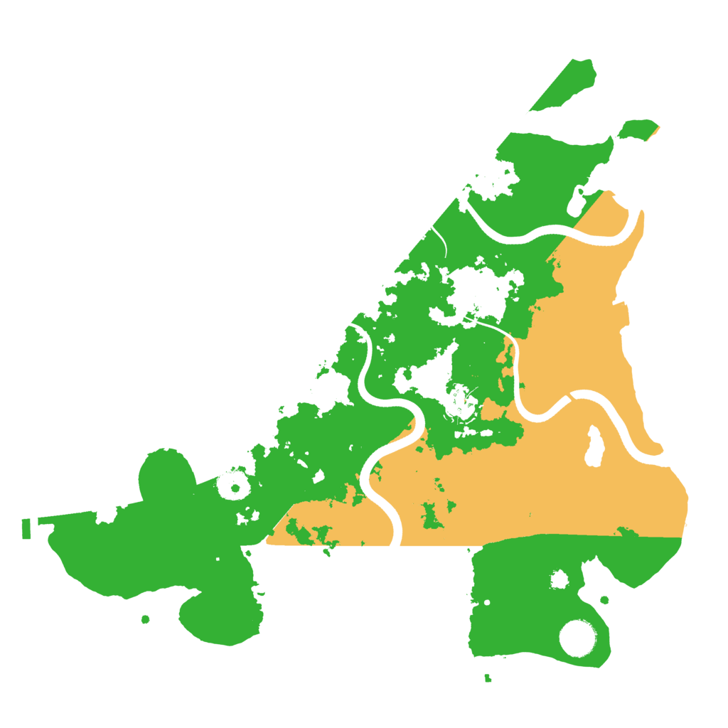Biome Rust Map: Procedural Map, Size: 3500, Seed: 5478