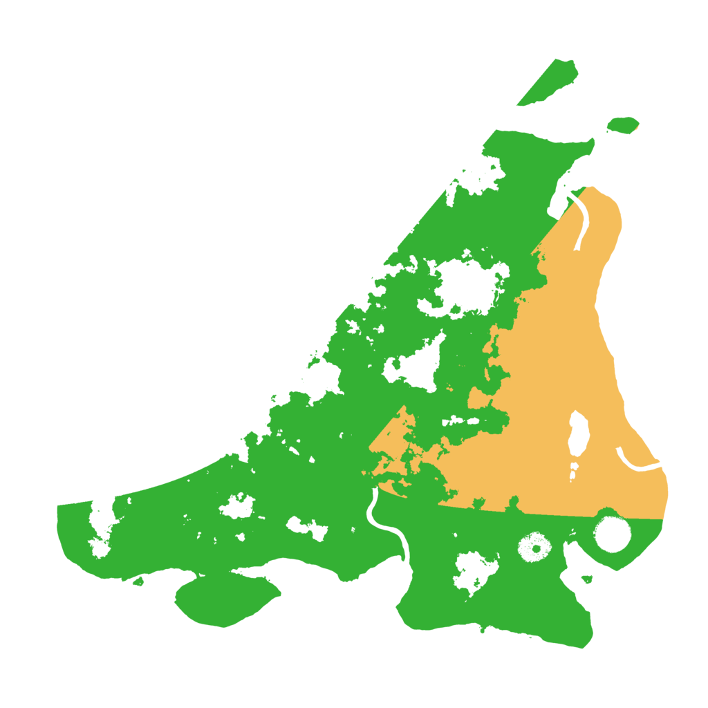 Biome Rust Map: Procedural Map, Size: 3500, Seed: 5478