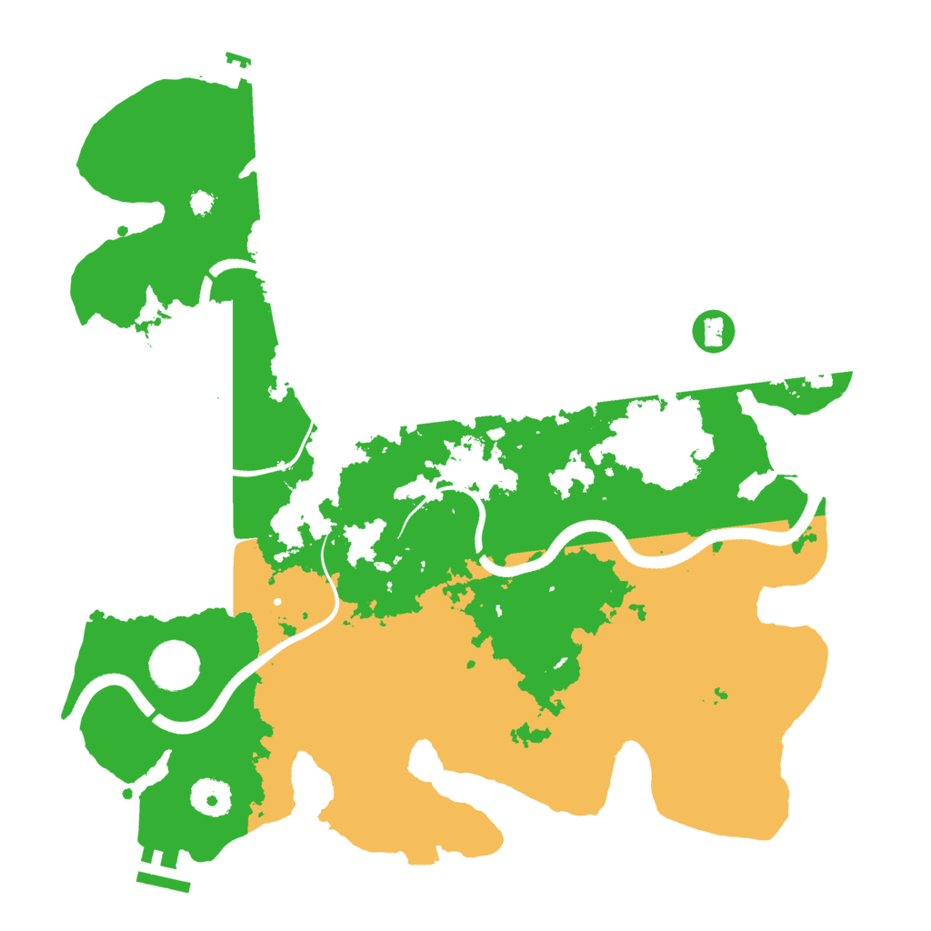 Biome Rust Map: Procedural Map, Size: 3500, Seed: 481727575