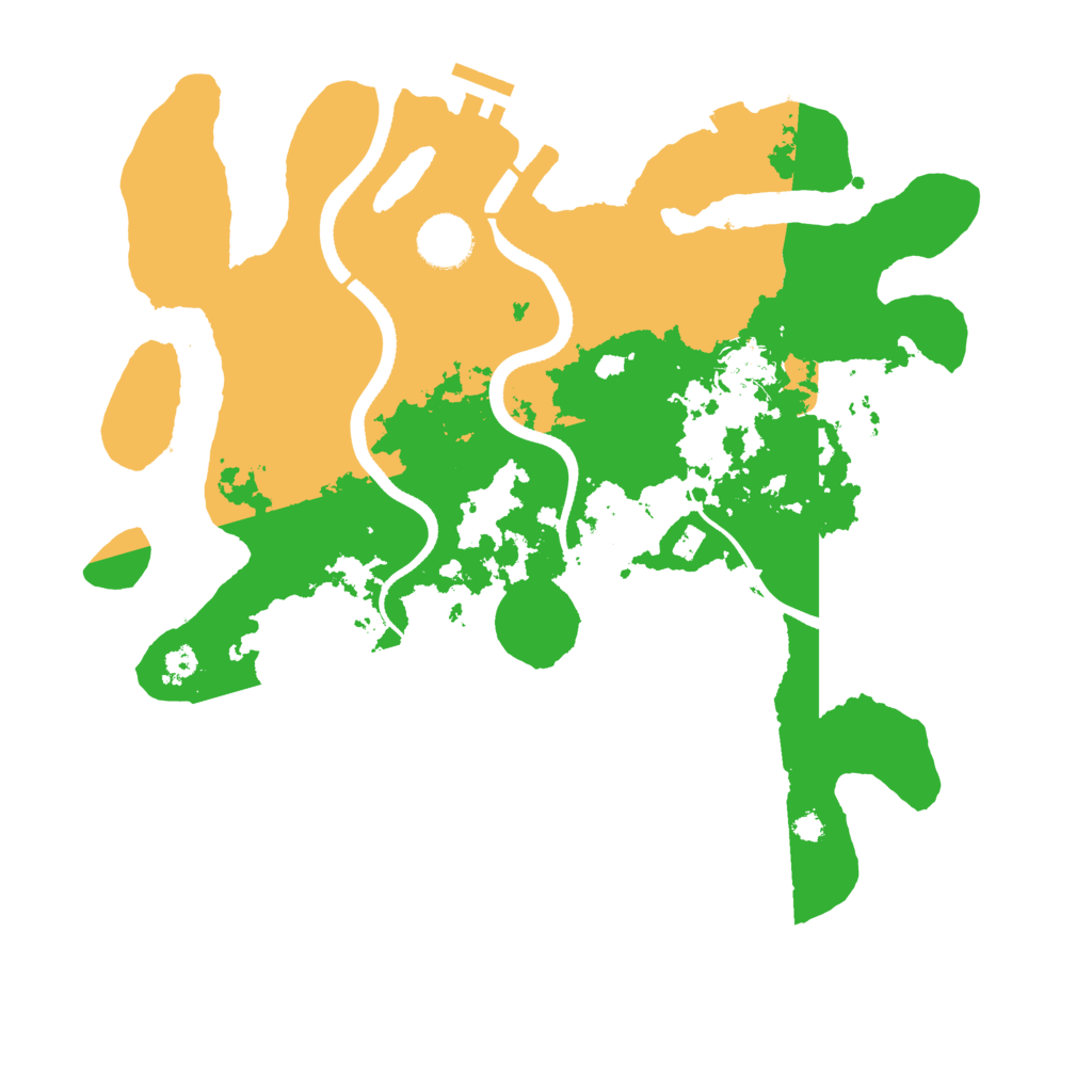 Biome Rust Map: Procedural Map, Size: 3500, Seed: 2916560