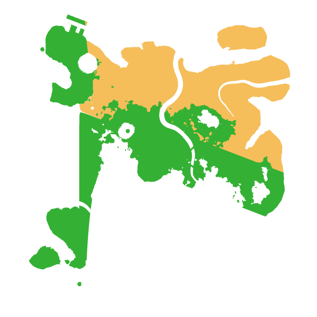 Biome Rust Map: Procedural Map, Size: 3000, Seed: 61939499