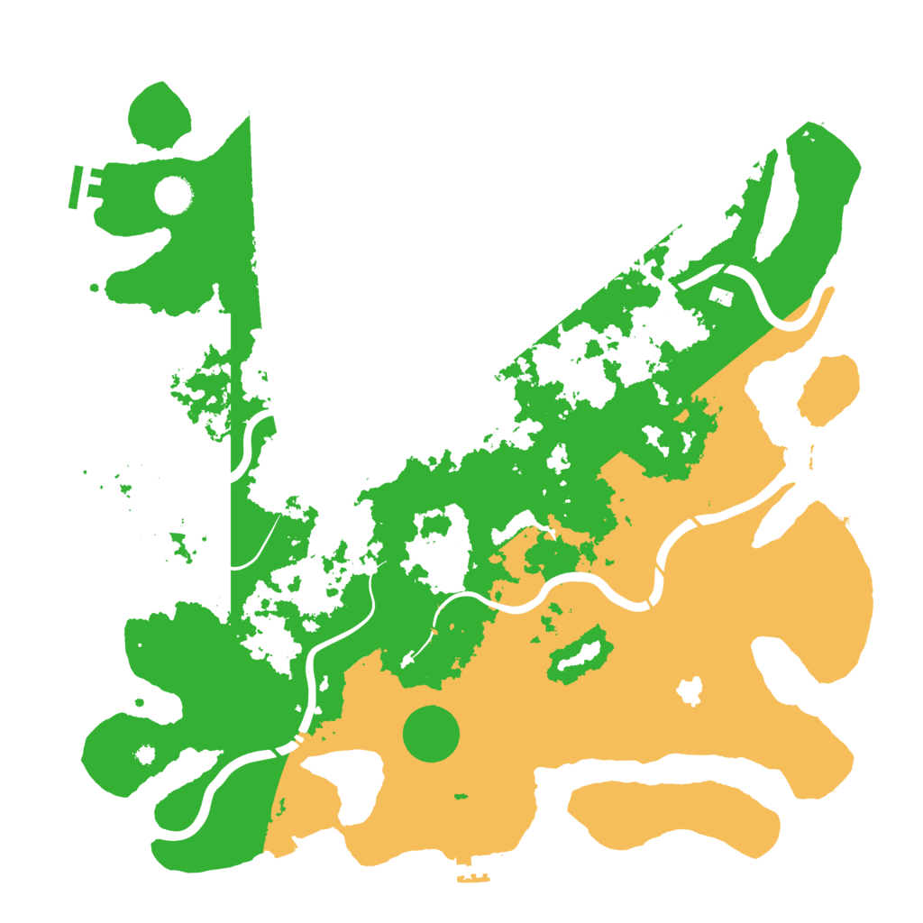 Biome Rust Map: Procedural Map, Size: 4300, Seed: 350004
