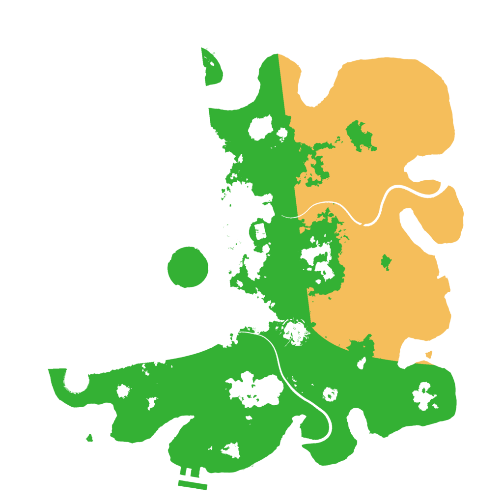 Biome Rust Map: Procedural Map, Size: 3500, Seed: 1066