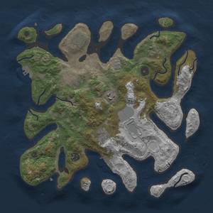 Thumbnail Rust Map: Procedural Map, Size: 3500, Seed: 359, 15 Monuments