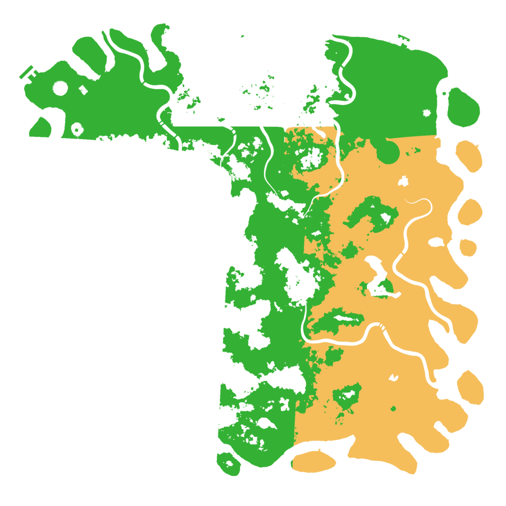 Biome Rust Map: Procedural Map, Size: 6000, Seed: 1181251487