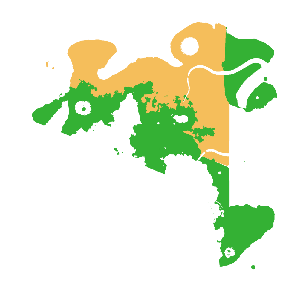 Biome Rust Map: Procedural Map, Size: 3000, Seed: 1027