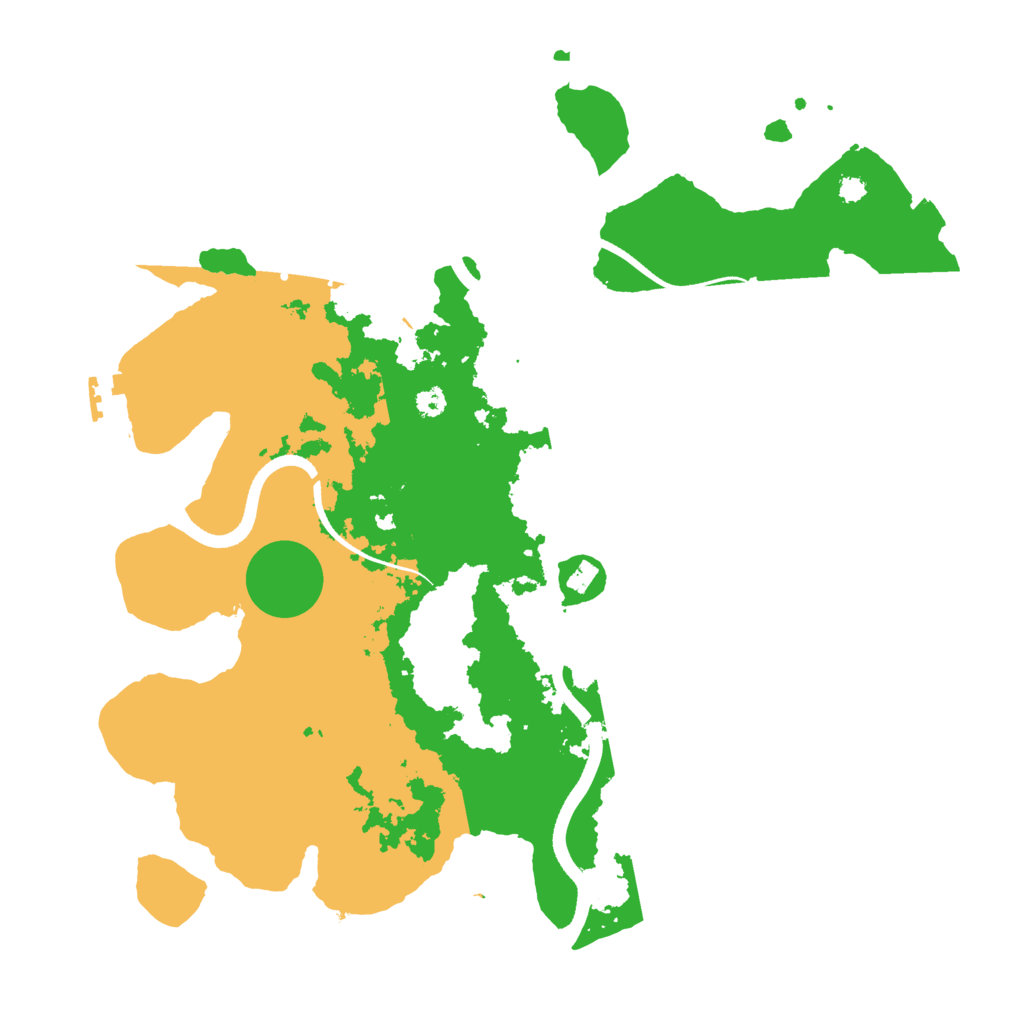 Biome Rust Map: Procedural Map, Size: 3500, Seed: 9845125