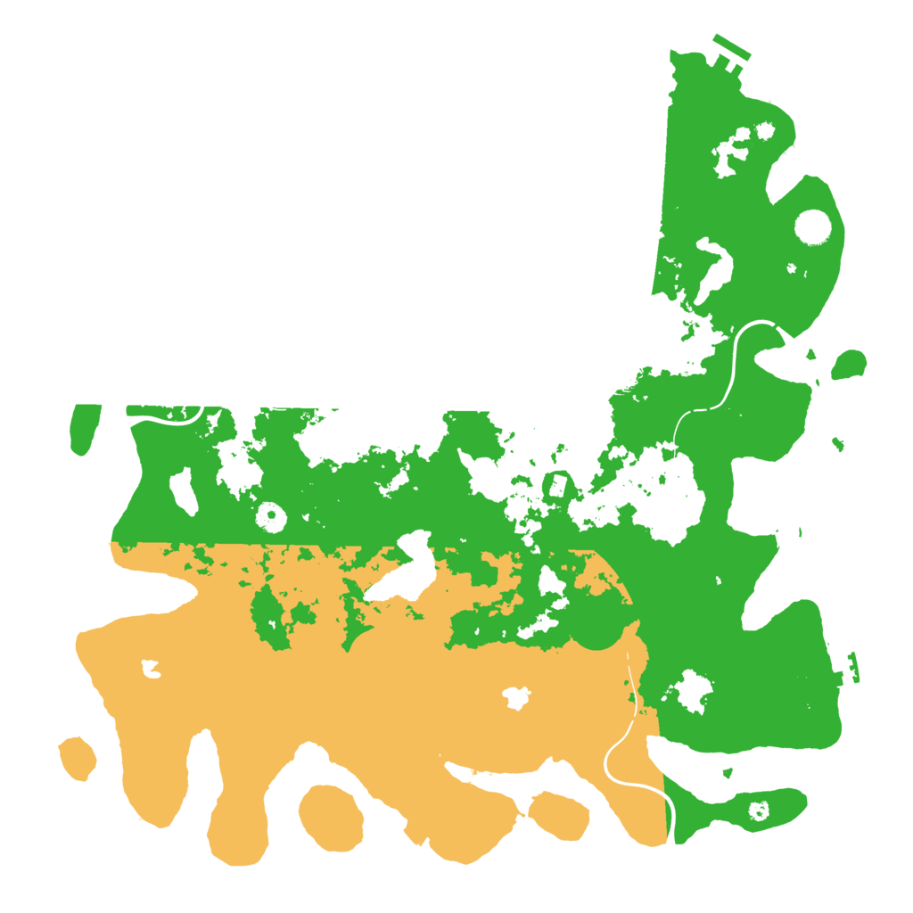 Biome Rust Map: Procedural Map, Size: 4500, Seed: 7601405