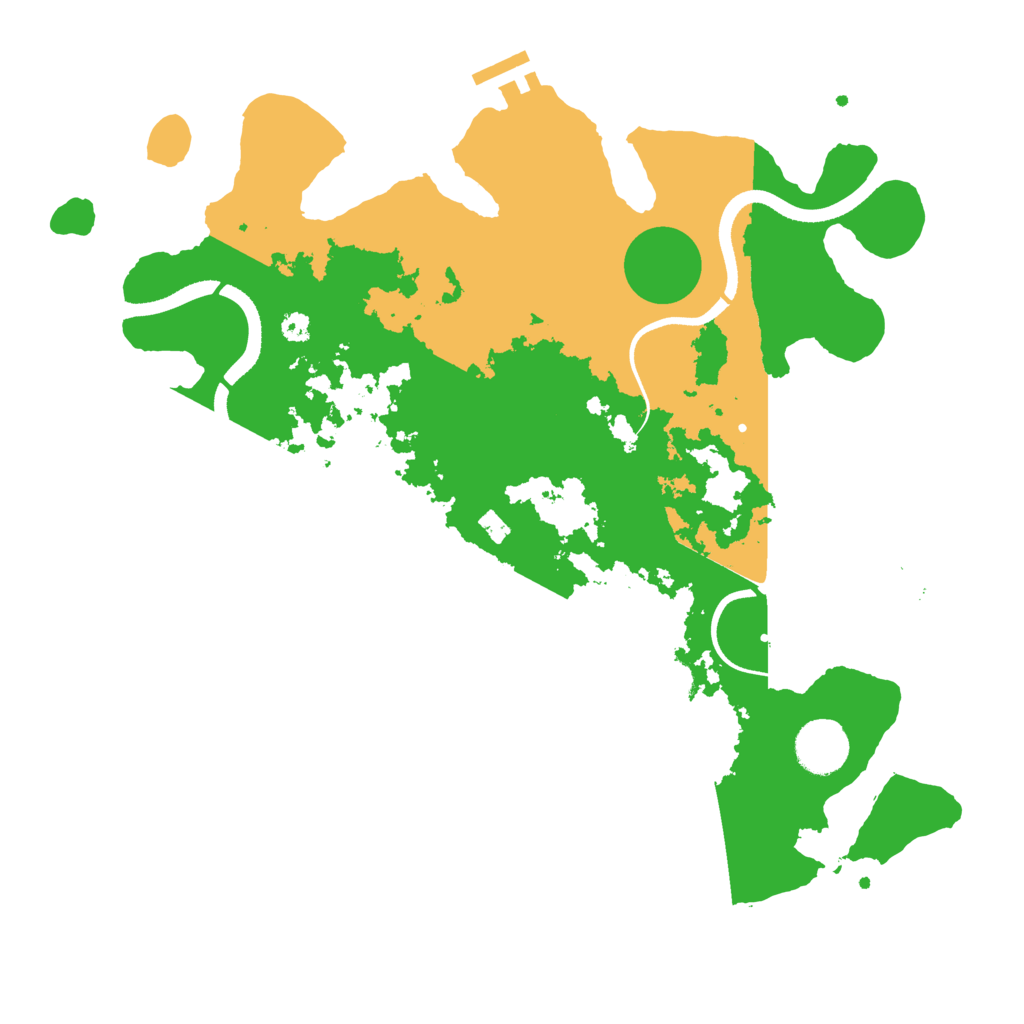 Biome Rust Map: Procedural Map, Size: 3500, Seed: 1223344821