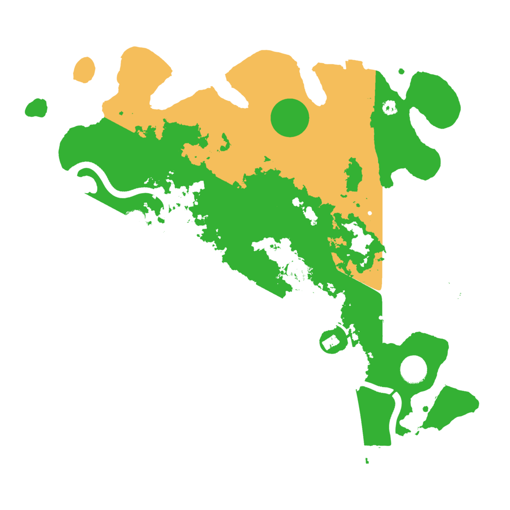 Biome Rust Map: Procedural Map, Size: 3500, Seed: 1223344821