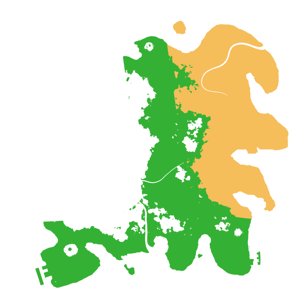 Biome Rust Map: Procedural Map, Size: 3500, Seed: 67549