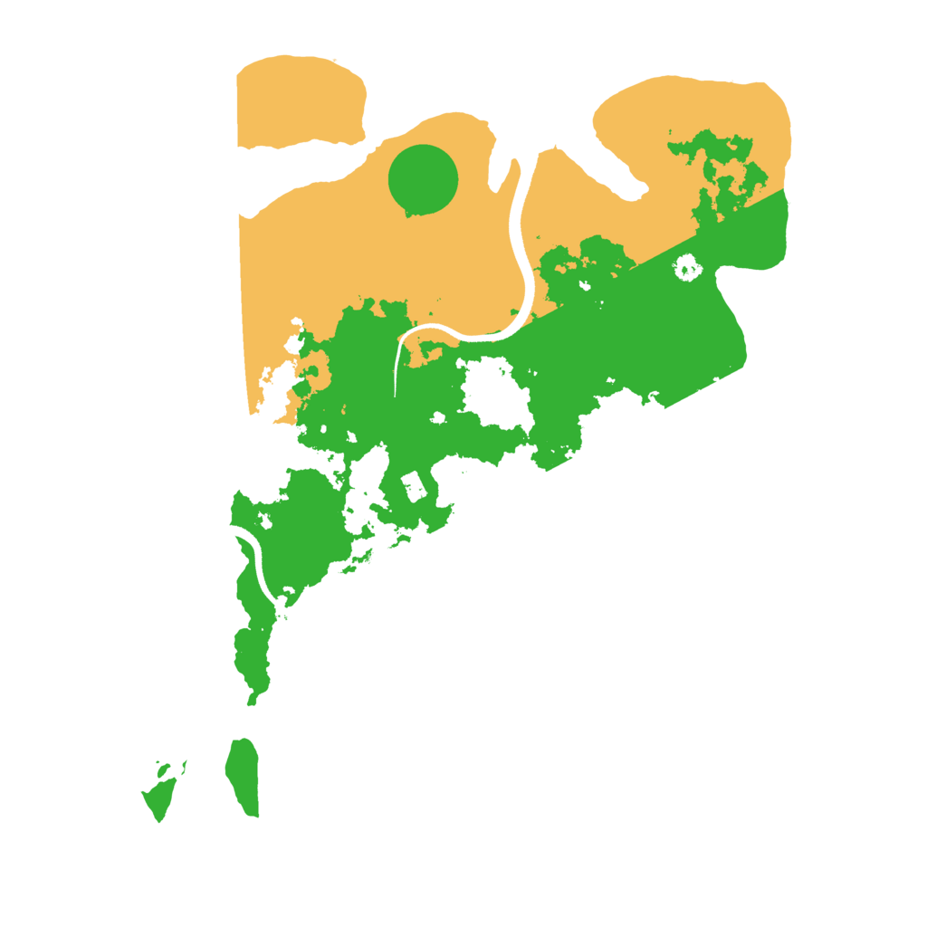 Biome Rust Map: Procedural Map, Size: 3500, Seed: 12365