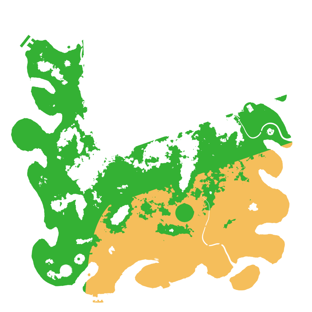 Biome Rust Map: Procedural Map, Size: 4500, Seed: 88