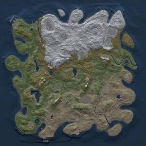 Thumbnail Rust Map: Procedural Map, Size: 4500, Seed: 88, 15 Monuments