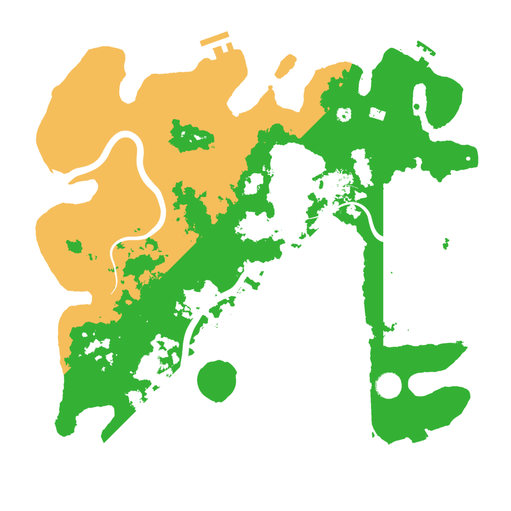 Biome Rust Map: Procedural Map, Size: 3500, Seed: 76563452