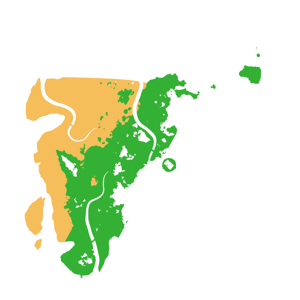 Biome Rust Map: Procedural Map, Size: 3500, Seed: 1865925046