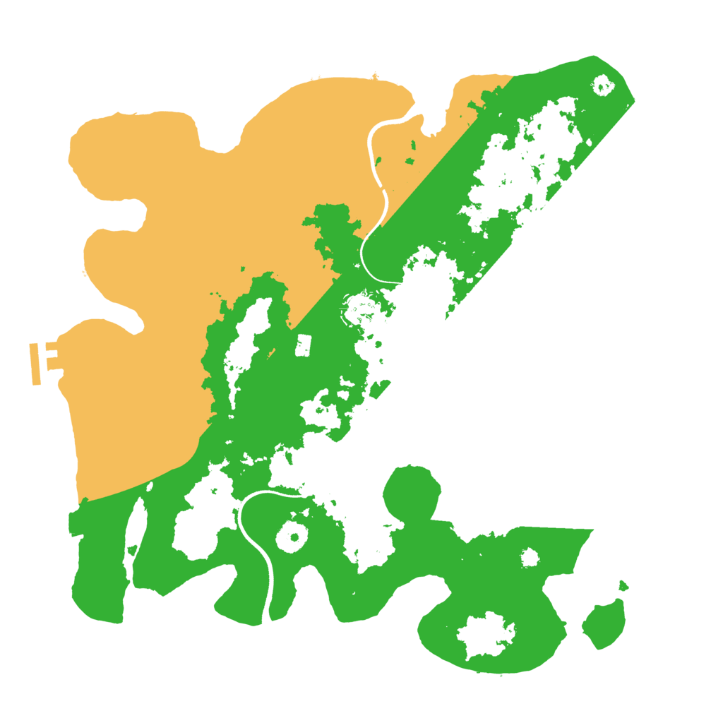 Biome Rust Map: Procedural Map, Size: 3500, Seed: 1864981124