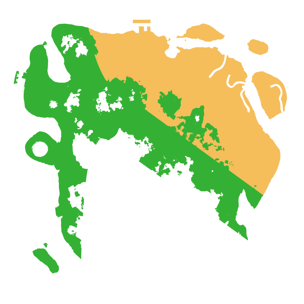 Biome Rust Map: Procedural Map, Size: 3500, Seed: 98765