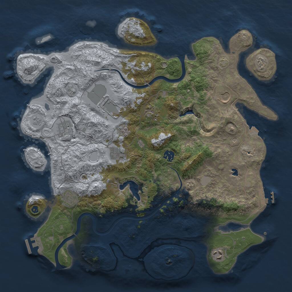 Rust Map: Procedural Map, Size: 4000, Seed: 149, 15 Monuments