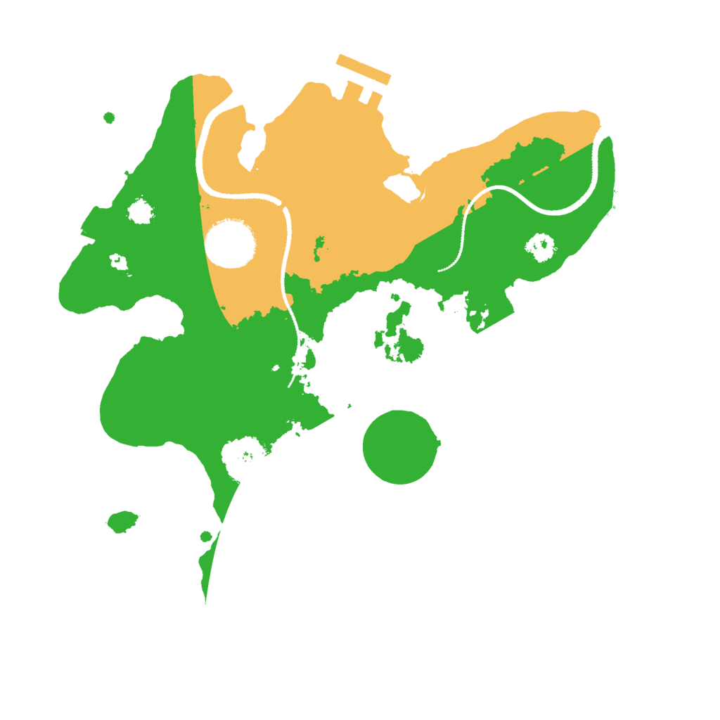 Biome Rust Map: Procedural Map, Size: 2600, Seed: 1261778300