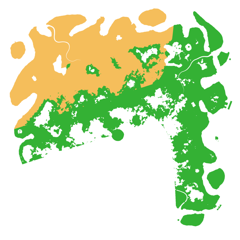 Biome Rust Map: Procedural Map, Size: 5500, Seed: 2029
