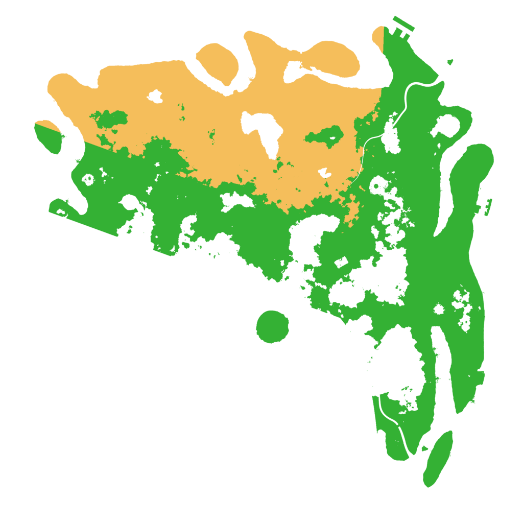 Biome Rust Map: Procedural Map, Size: 4500, Seed: 1212