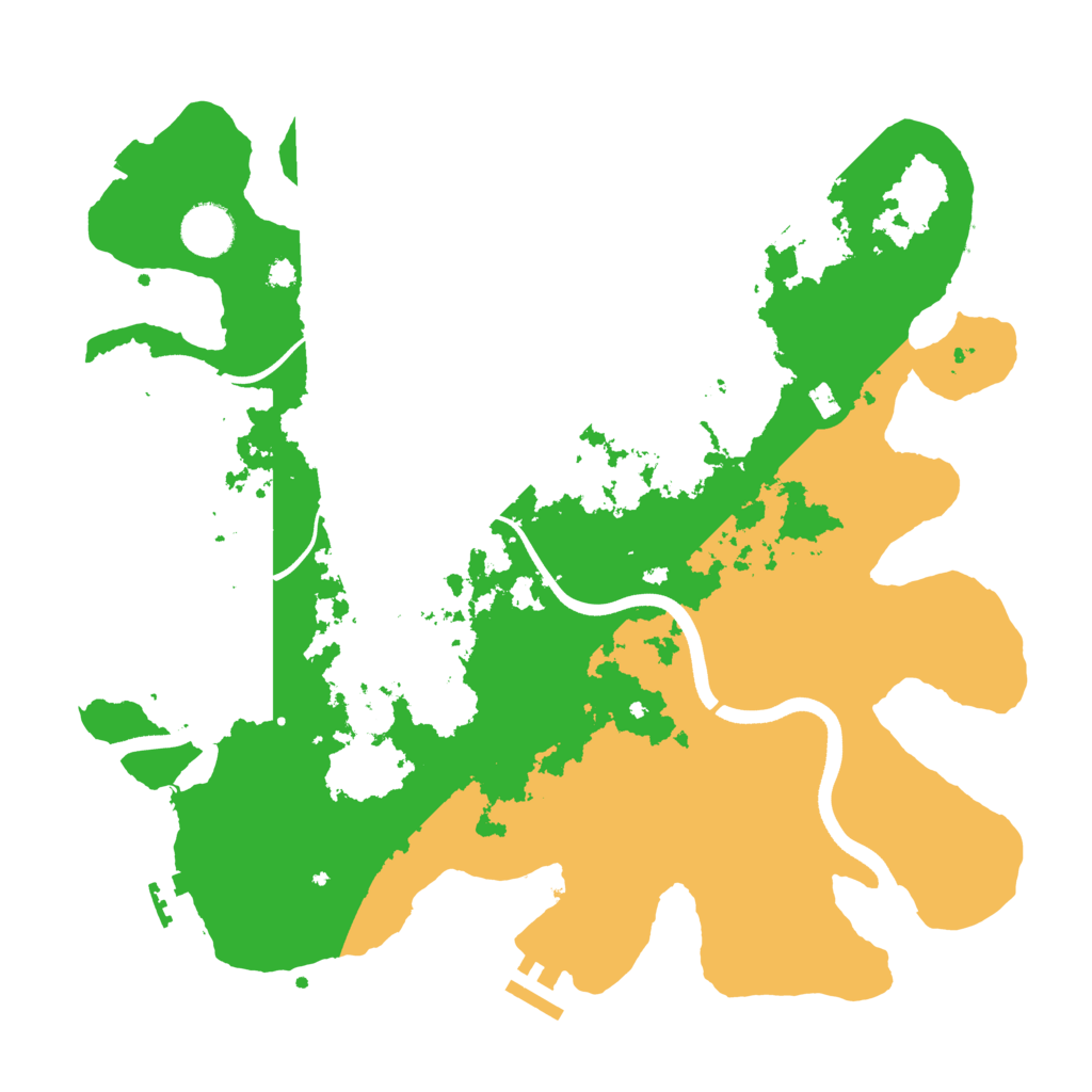 Biome Rust Map: Procedural Map, Size: 3600, Seed: 8935