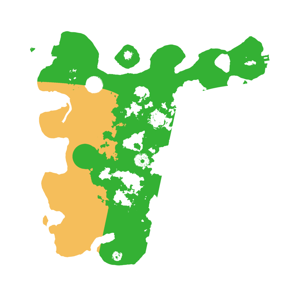 Biome Rust Map: Procedural Map, Size: 3200, Seed: 7438