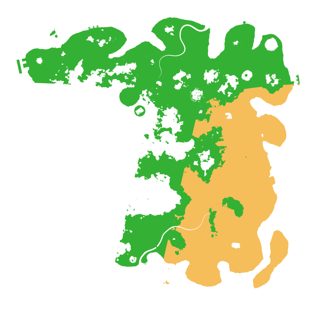 Biome Rust Map: Procedural Map, Size: 4500, Seed: 1000