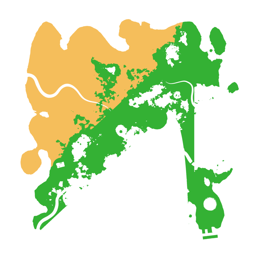 Biome Rust Map: Procedural Map, Size: 3500, Seed: 21733