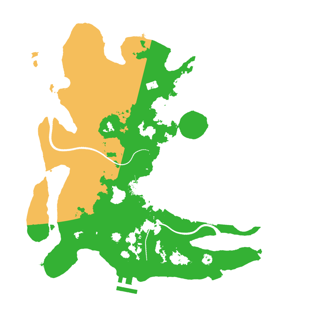 Biome Rust Map: Procedural Map, Size: 3000, Seed: 2391865