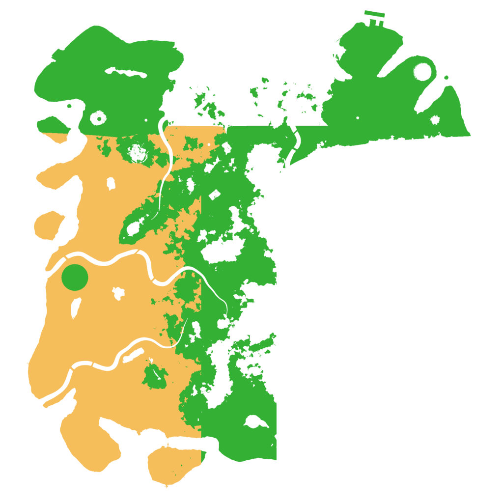 Biome Rust Map: Procedural Map, Size: 5000, Seed: 516489