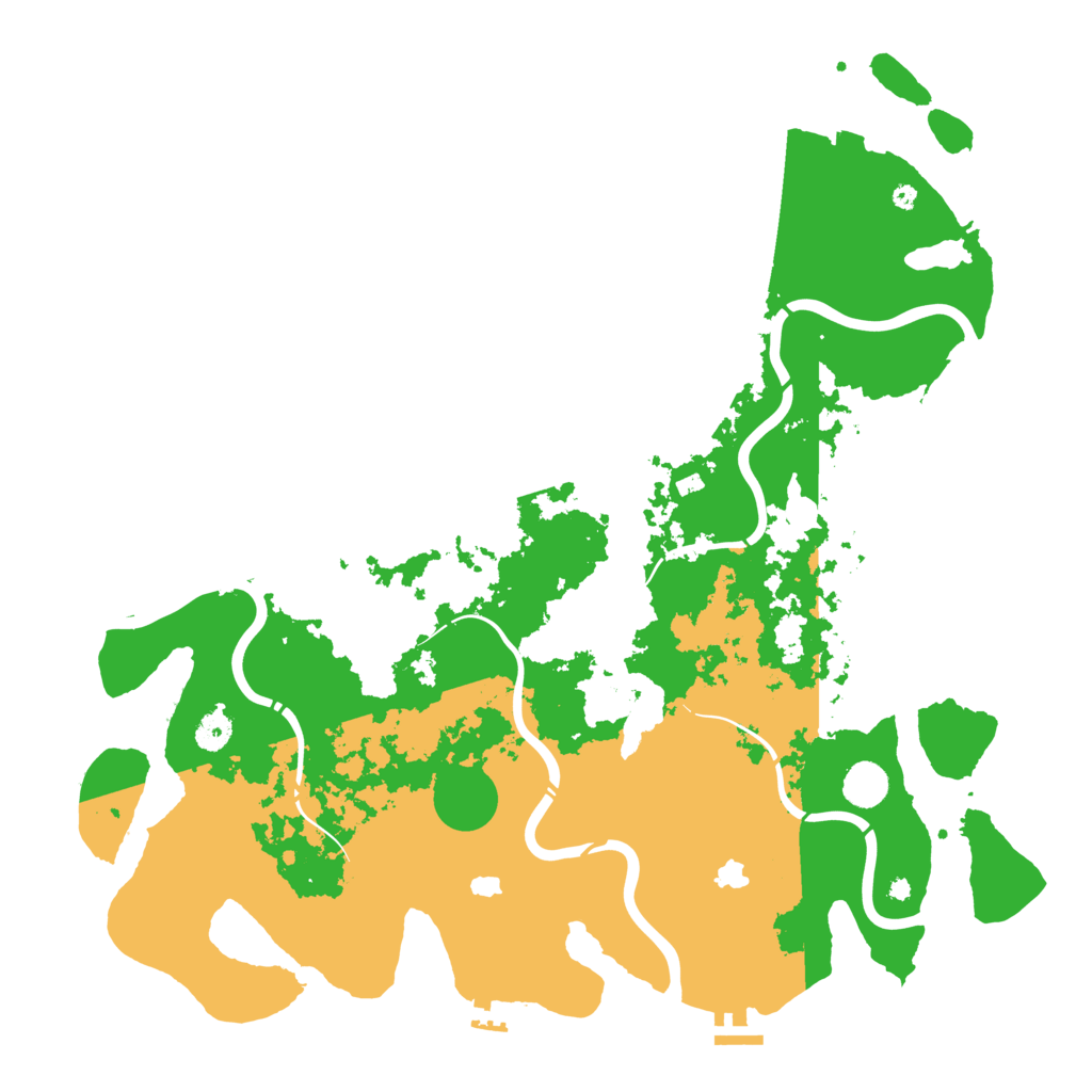 Biome Rust Map: Procedural Map, Size: 4500, Seed: 59433