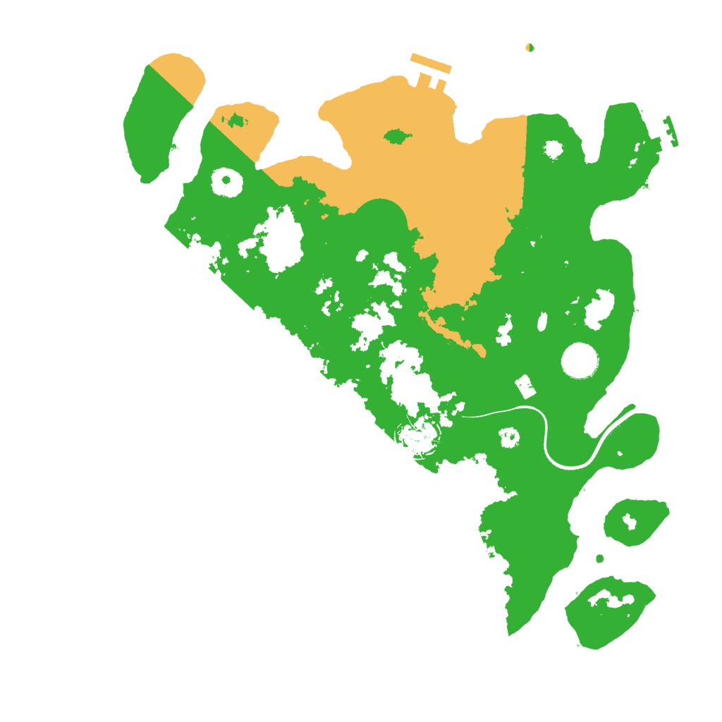 Biome Rust Map: Procedural Map, Size: 3500, Seed: 154