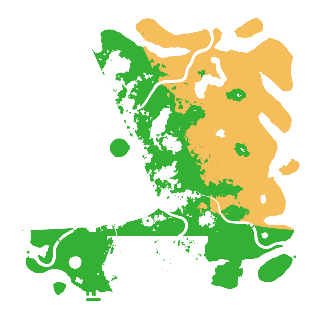 Biome Rust Map: Procedural Map, Size: 4500, Seed: 4356