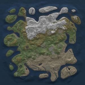 Thumbnail Rust Map: Procedural Map, Size: 4500, Seed: 65, 15 Monuments