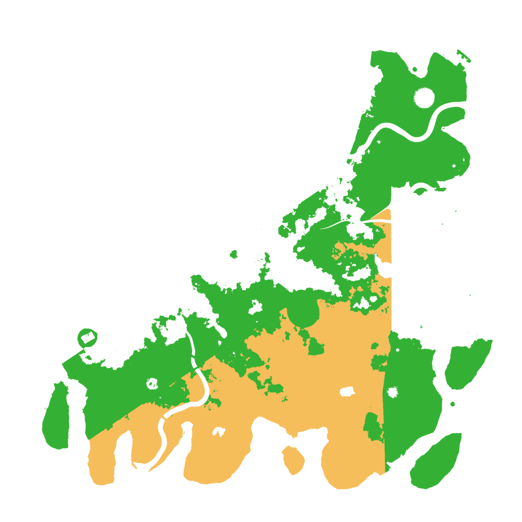 Biome Rust Map: Procedural Map, Size: 4500, Seed: 116
