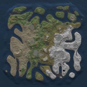 Thumbnail Rust Map: Procedural Map, Size: 4000, Seed: 171293870, 13 Monuments