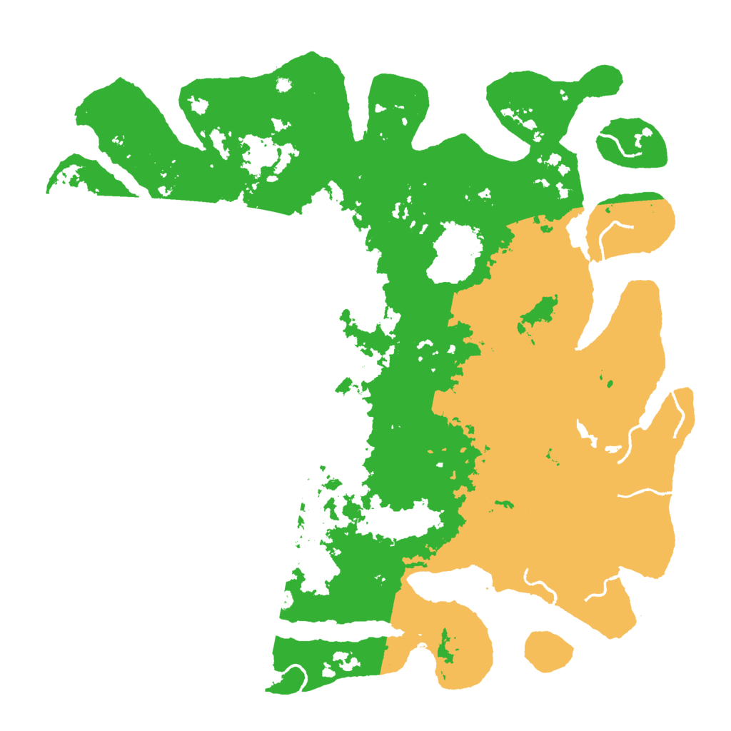 Biome Rust Map: Procedural Map, Size: 4500, Seed: 1236597777