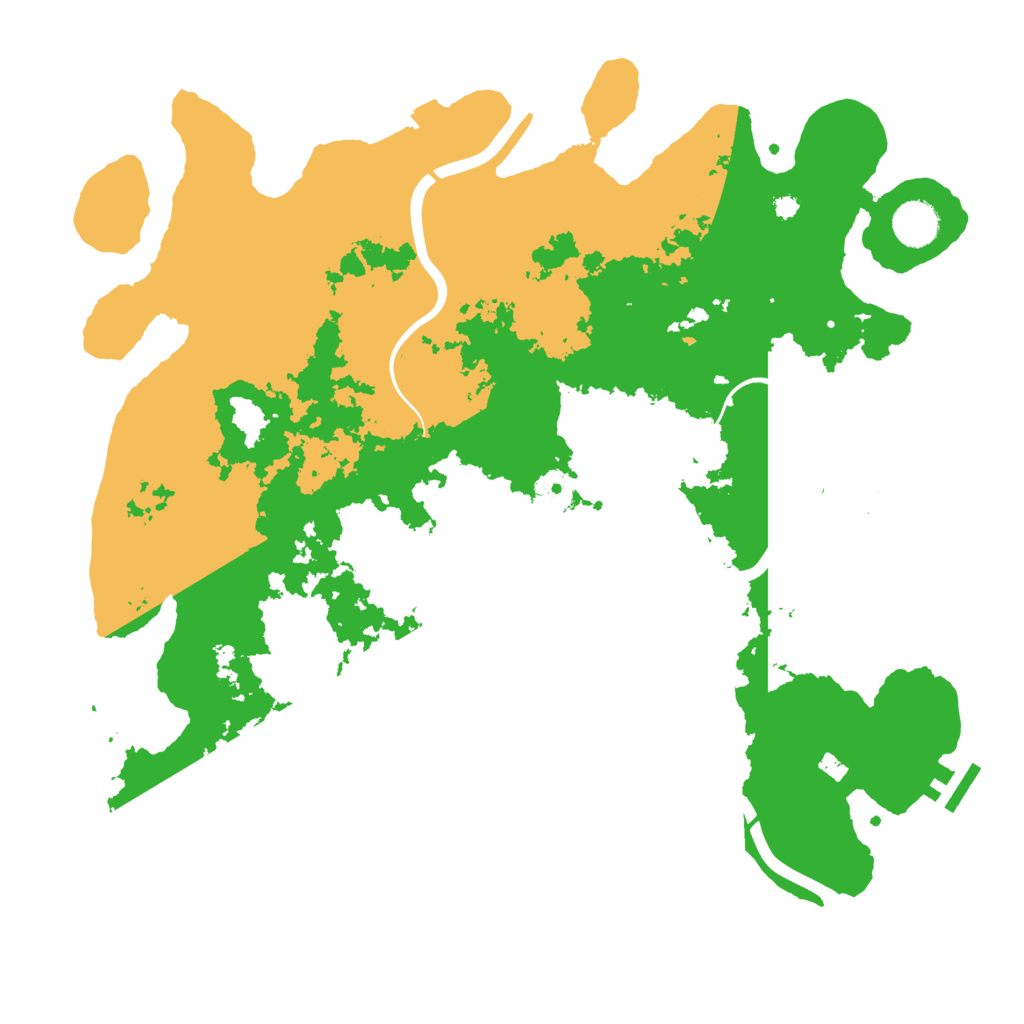 Biome Rust Map: Procedural Map, Size: 3900, Seed: 984612095
