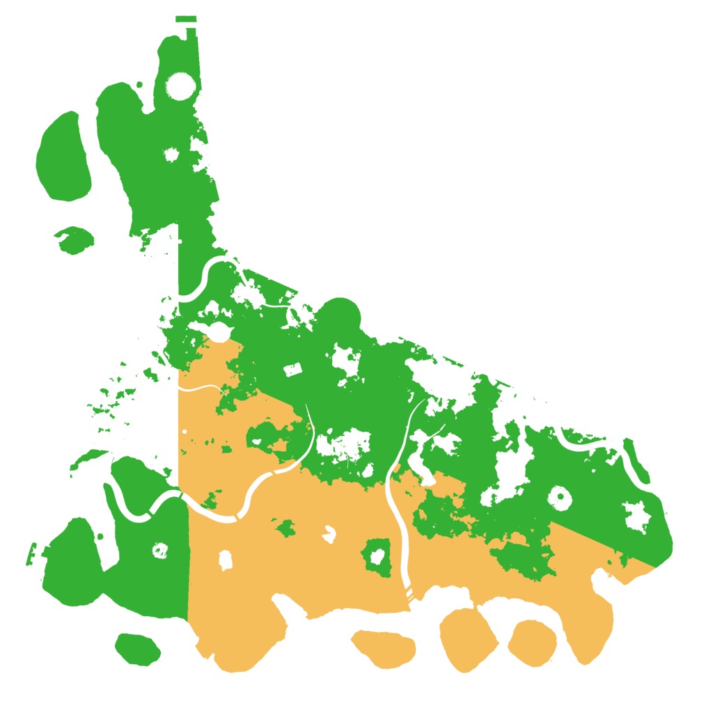 Biome Rust Map: Procedural Map, Size: 4500, Seed: 4587