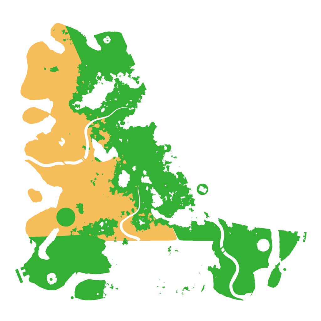Biome Rust Map: Procedural Map, Size: 4500, Seed: 239138739