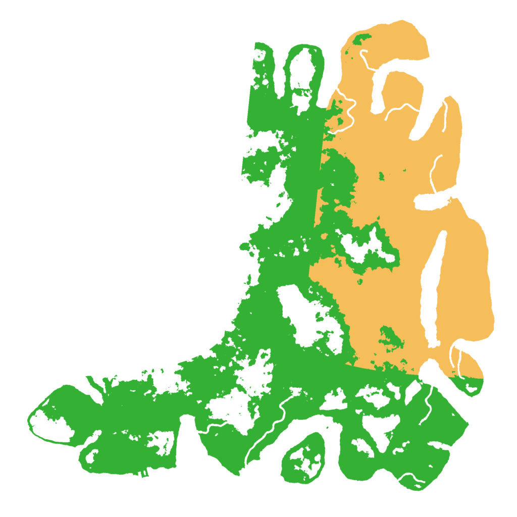 Biome Rust Map: Procedural Map, Size: 4500, Seed: 65681