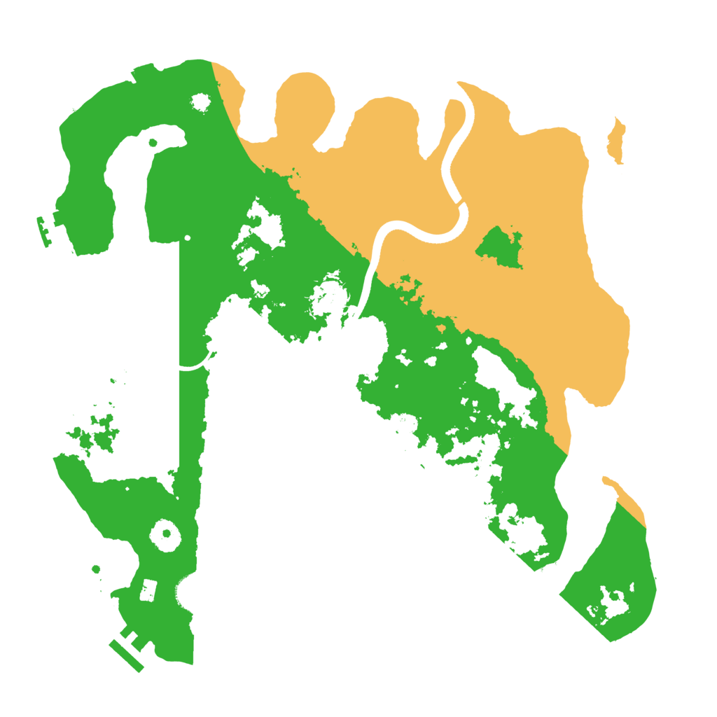 Biome Rust Map: Procedural Map, Size: 3500, Seed: 31211