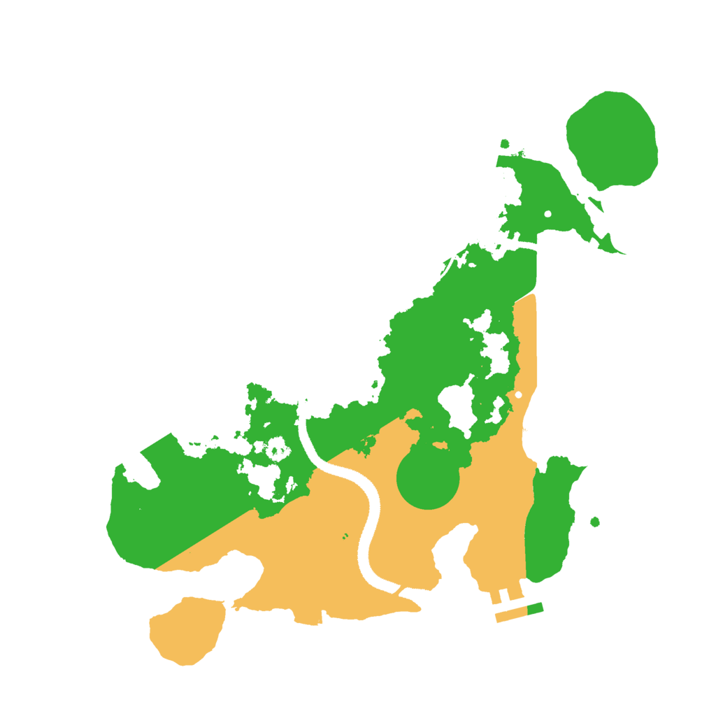 Biome Rust Map: Procedural Map, Size: 3000, Seed: 517752111