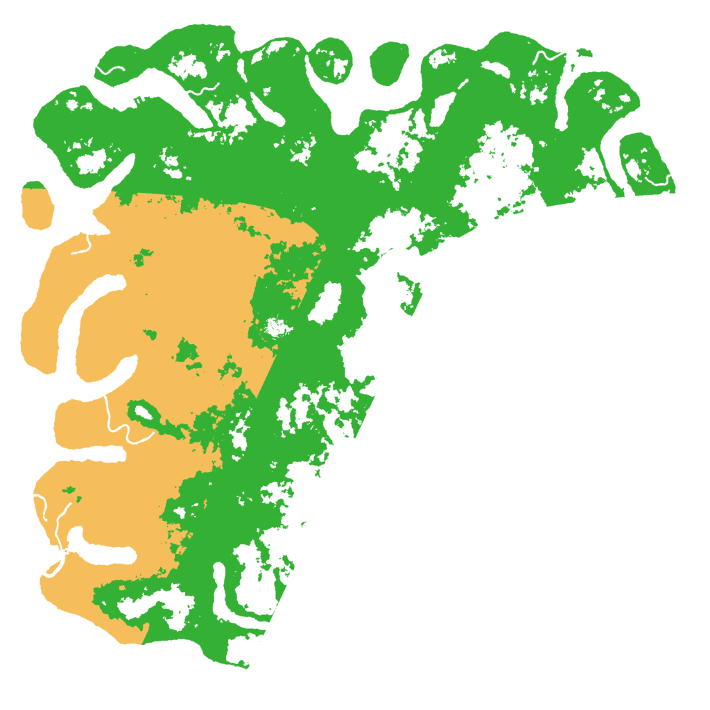 Biome Rust Map: Procedural Map, Size: 6000, Seed: 58234562